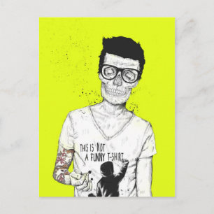 hipsters not dead postcard