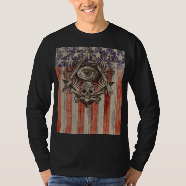 Hiram Abiff Freemason Long Sleeve Shirt (Front)