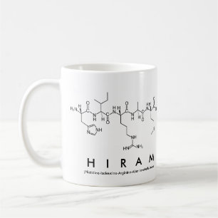Hiram peptide name mug