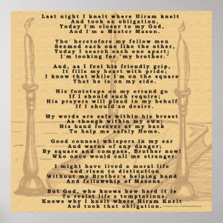 Hirams Poem. Poster