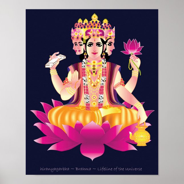hiranyaGarbha ~ Brahma ~ Lifeline of the Universe Poster (Front)