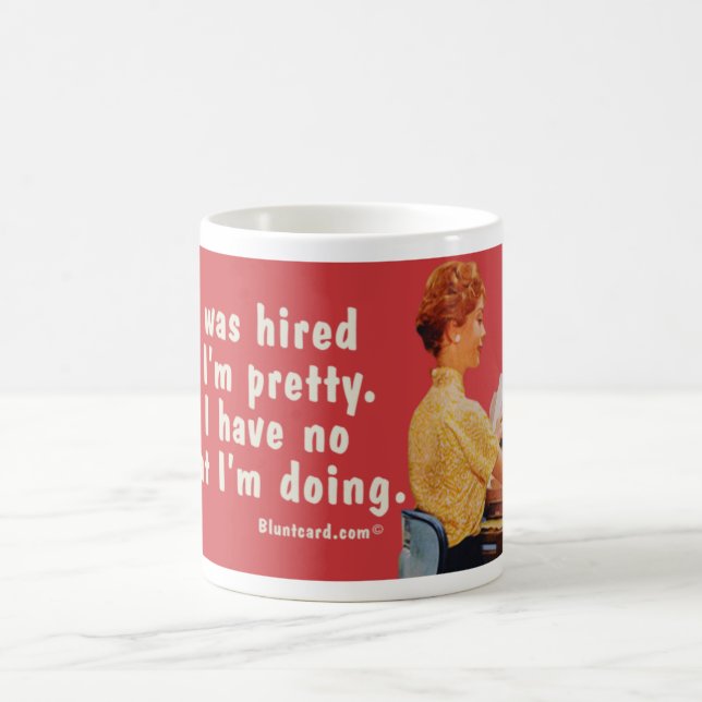 hired pretty coffee mug (Center)