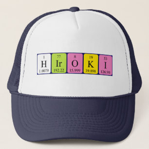 Hiroki periodic table name hat