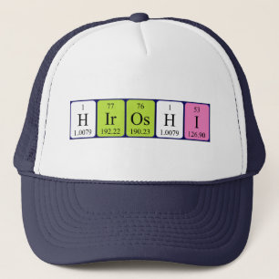 Hiroshi periodic table name hat