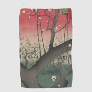 Hiroshige Plum Estate Kameido: Vintage Japanese Golf Towel