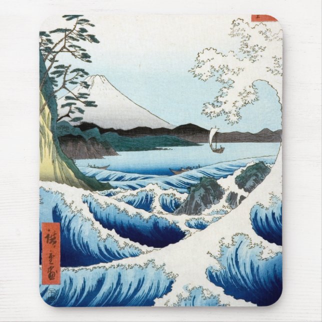 Hiroshige Sea and Mt. Fuji Mouse Pad (Front)