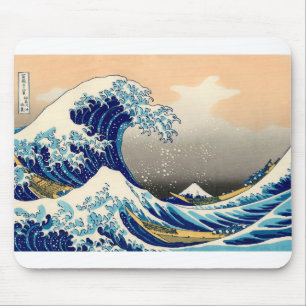 Hiroshige The Great Wave Off Kanagawa Mouse Pad