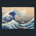 Hiroshige The Great Wave Off Kanagawa Tea Towel<br><div class="desc">The Great Wave Off Kanagawa. A woodcut print by the great Japanese master Hiroshige. A study in blue and brown.</div>