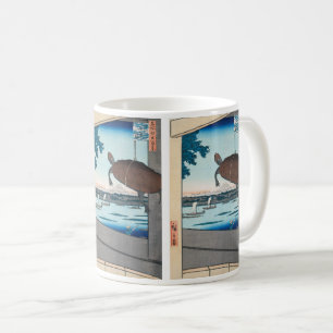 Hiroshige , Ukiyoe "Mannen Bridge, Fukagawa" Coffee Mug