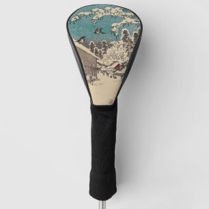 Hiroshige winter landscape japan country golf head cover