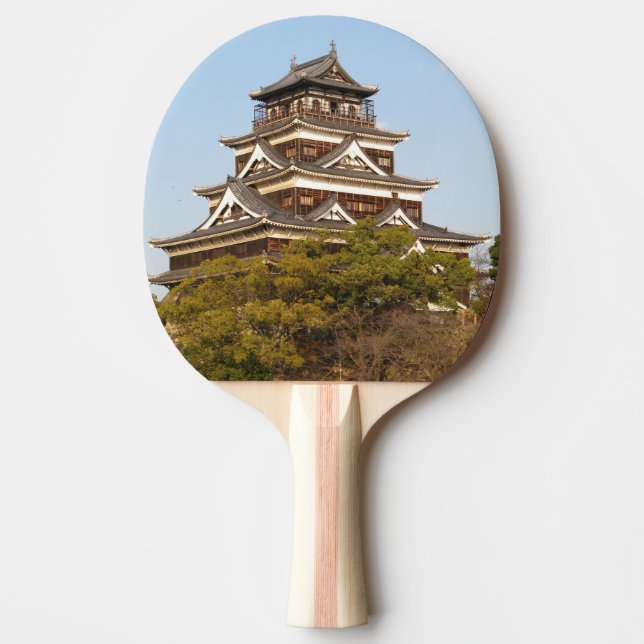Hiroshima Castle 広島城, Hiroshima, Japan Ping Pong Paddle (Front)