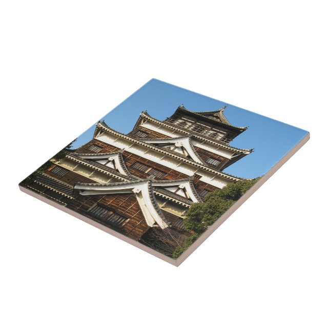 Hiroshima Castle 広島城, Hiroshima, Japan Tile (Side)
