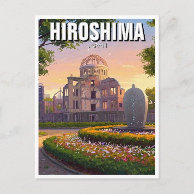 Hiroshima Japan Peace Dome Travel Postcard (Front)