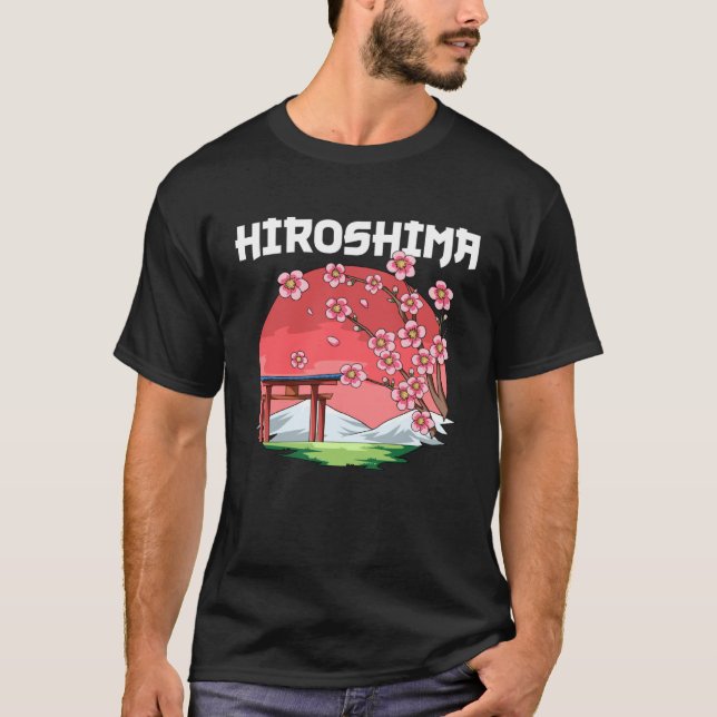 Hiroshima  Kyokujitsuki Sakura Japan T-Shirt (Front)