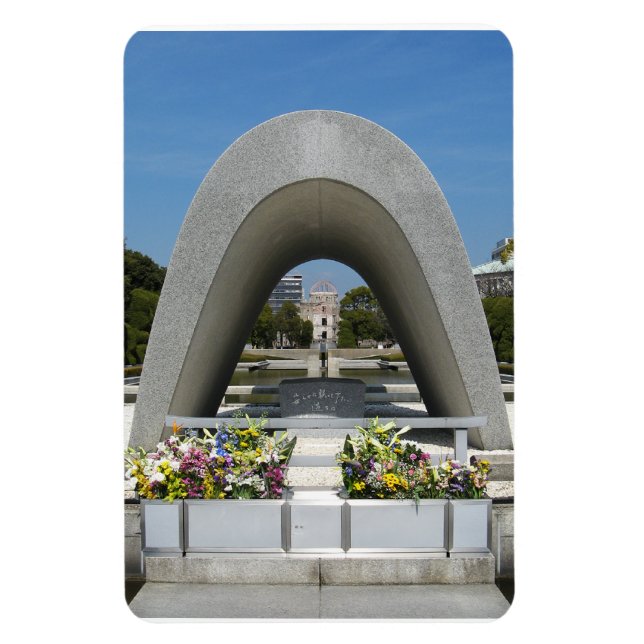 Hiroshima Memorial Cenotaph Magnet (Vertical)