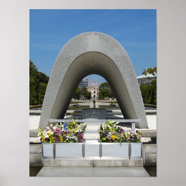 Hiroshima Memorial Cenotaph Poster (Front)