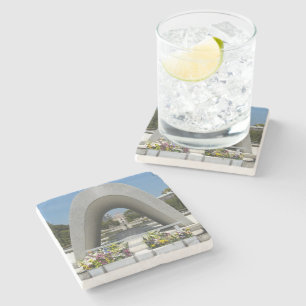 Hiroshima Memorial Cenotaph Stone Coaster