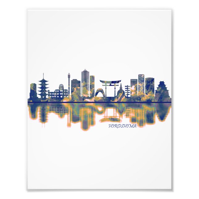 Hiroshima Skyline Photo Print (Front)