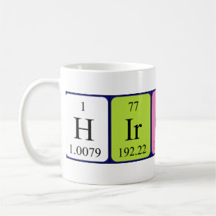 Hiroto periodic table name mug