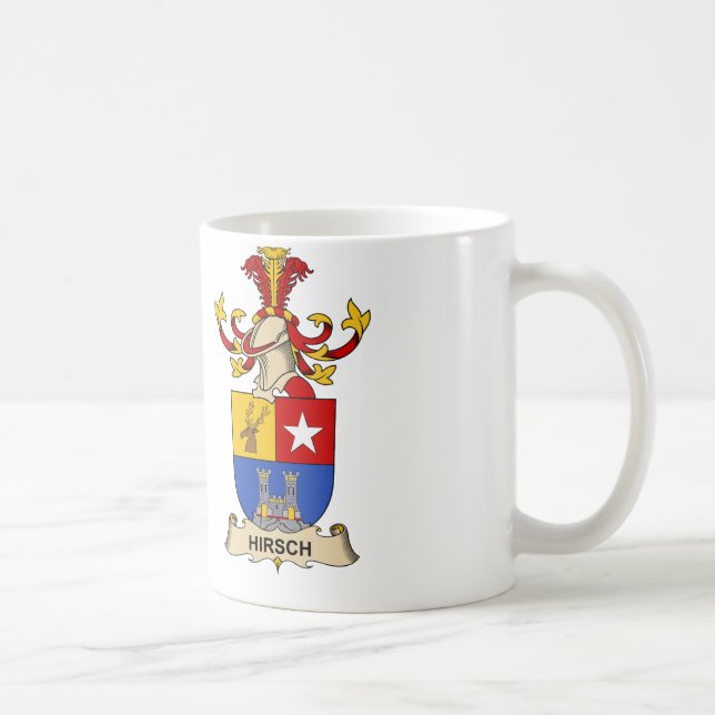 Hirsch Family Crest Coffee Mug (Right)
