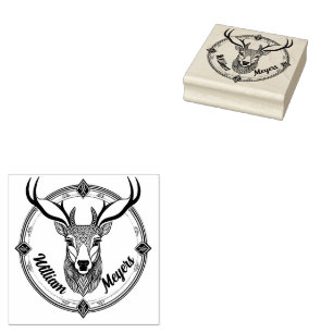 Hirschkopf Rubber Stamp