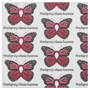Hirschsprung's Disease Butterfly of Hope Fabric