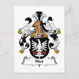 Hirt Family Crest Postcard