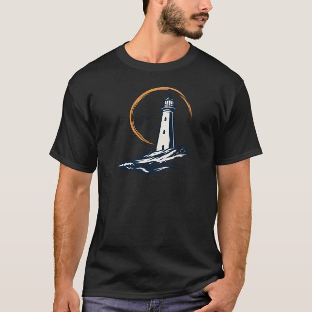 Hirtshals Lighthouse – Danish Coast T-Shirt (Front)