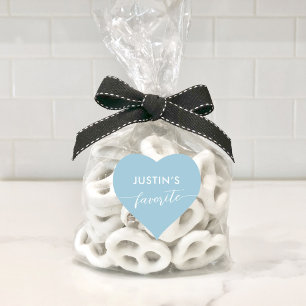 HIS and Her Favourite Custom Wedding Candy Heart Sticker