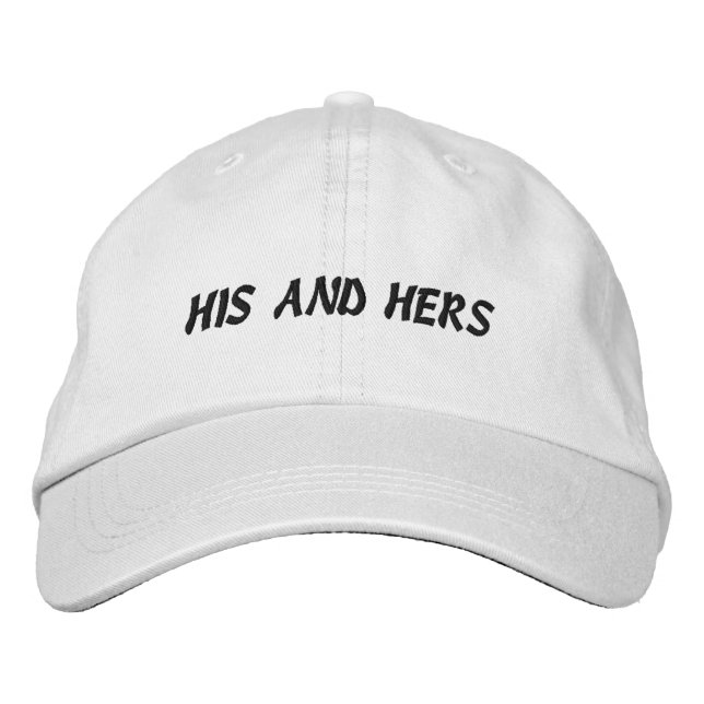 His And Hers Embroidered Hat (Front)
