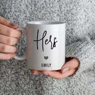 His and Hers Engagement Couples Wedding Day Mug