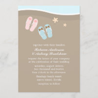 His and Hers Flip Flops Beach Wedding