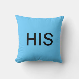 His and Hers throw pillows