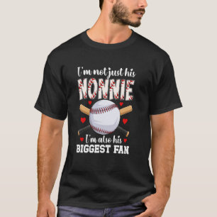 His Biggest Fan Baseball Nonnie Of A Baseball Play T-Shirt