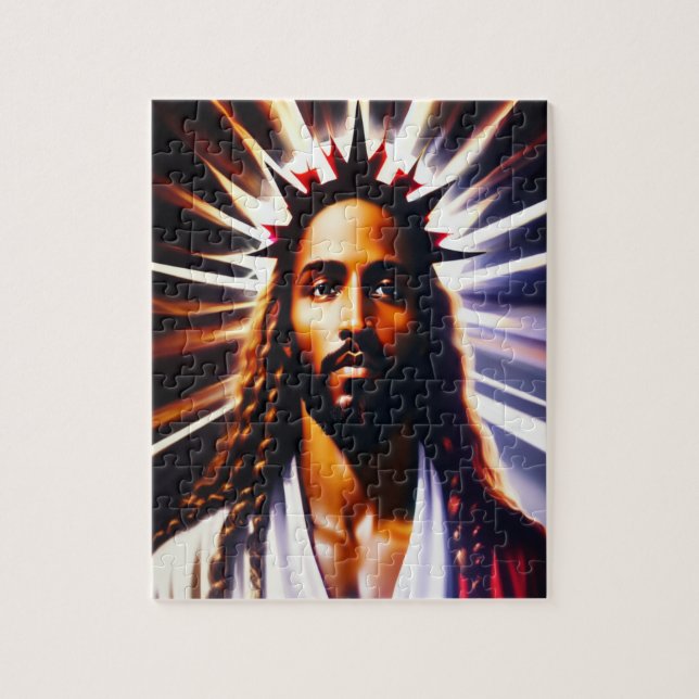 His Crown, His Glory Abstract Art Puzzle (Vertical)