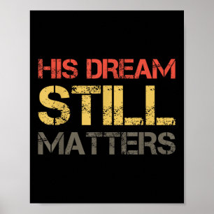 His Dream Still S Martin Luther King Day Human Rig Poster