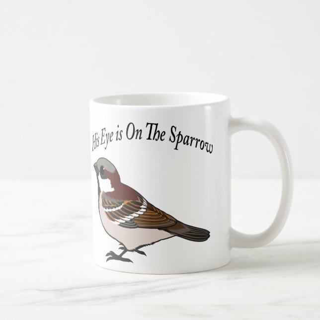 His eye is on the Sparrow Coffee Mug (Right)