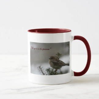 "His eye is on the sparrow" Mug