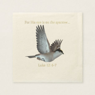 His Eye Is On The Sparrow napkins
