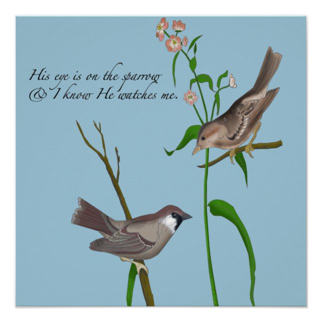 His eye is on the Sparrow Poster (Front)