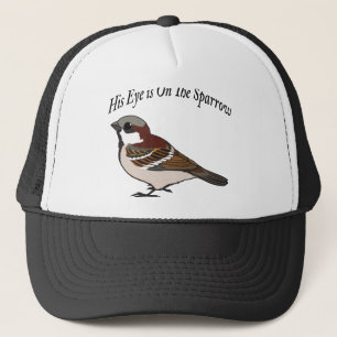 His eye is on the Sparrow Trucker Hat