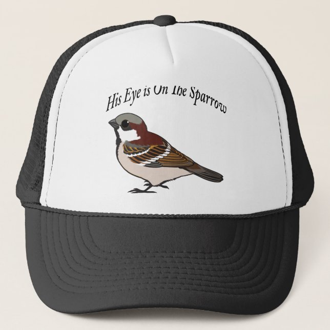 His eye is on the Sparrow Trucker Hat (Front)