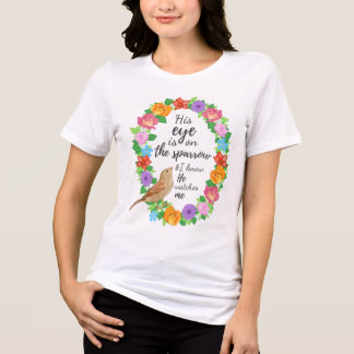 His Eye is on the Sparrow Women's Tri-Blend Shirt