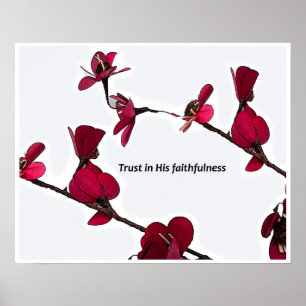His Faithfulness - Inspirational Wall Poster