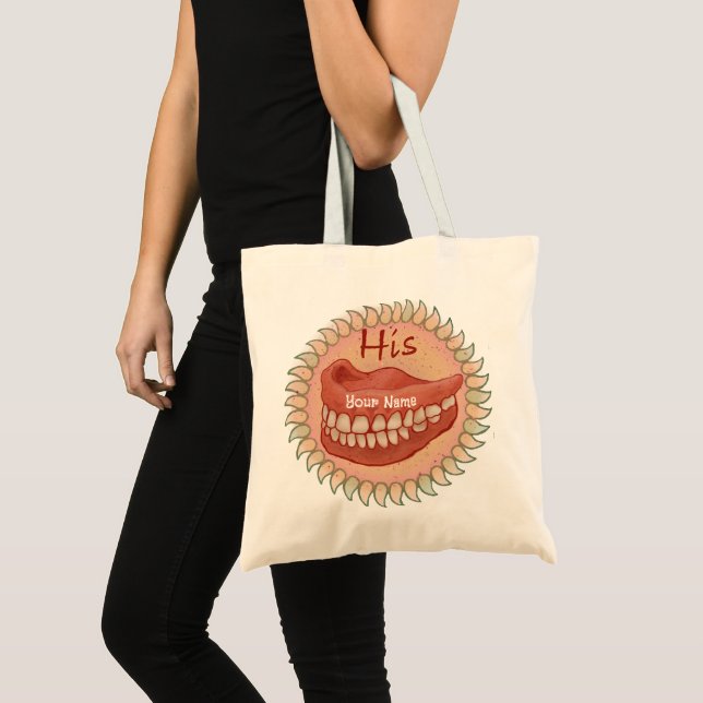 His False Teeth  Tote Bag (Front (Product))