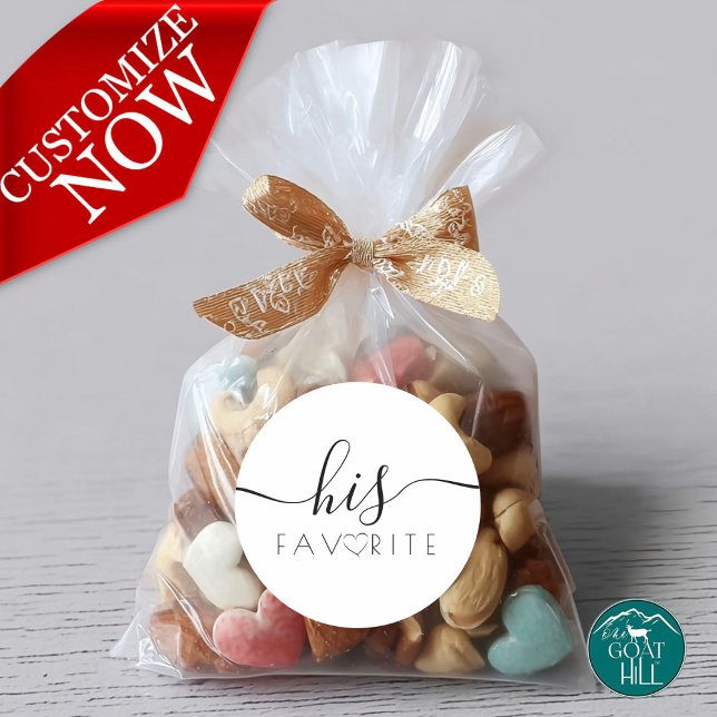 His Favorite Favor Label (Creator Uploaded)