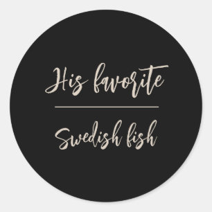 His Favourite Groom Candy Favour Wedding Stickers