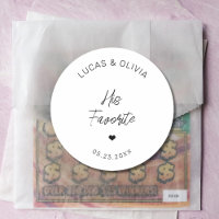 His Favourite Wedding Candy Favour Bridal Shower