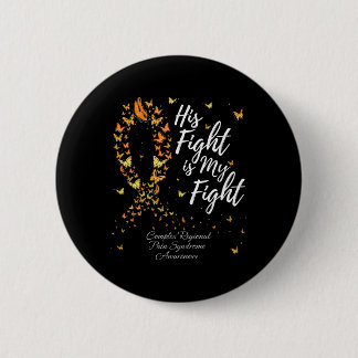 His Fight Crps Complex Regional Pain Syndrome Awar 6 Cm Round Badge