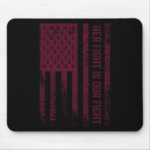His Fight Is My Fight Brain Aneurysm Awareness 2 Mouse Pad